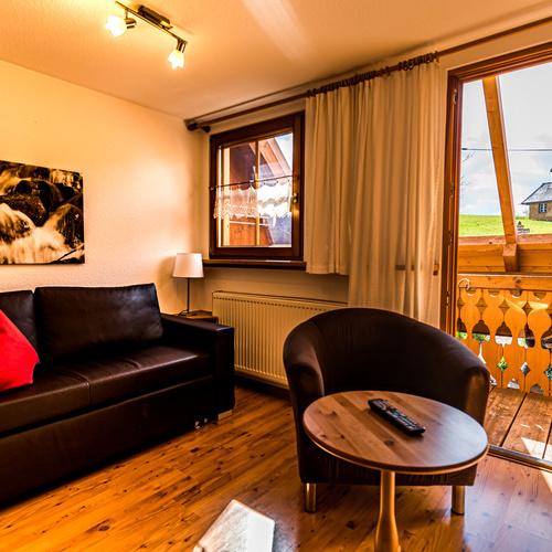 Ferienwohnung Mohn f&uuml;r 1 - 2 Personen - ruhiger &uuml;berdachter Balkon und zus&auml;tzliche Terasse