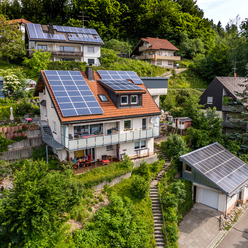 Au&szlig;enansicht des Hauses, in dem sich die Ferienwohnung Traumblick befindet. - 