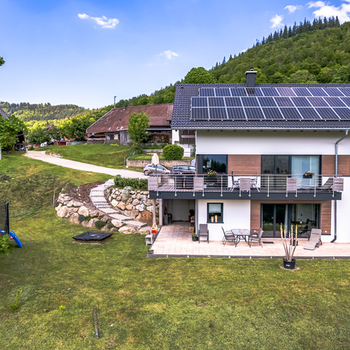 Au&szlig;enansicht unseres Hauses - 