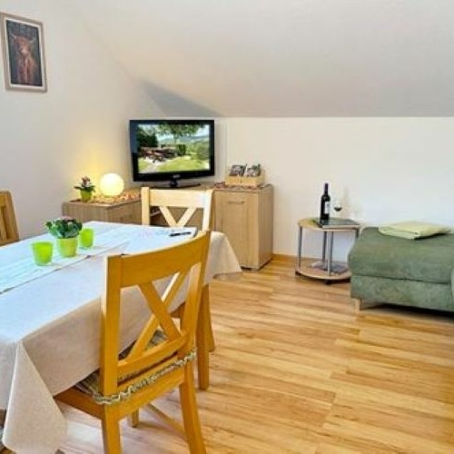 Wohnzimmer in der Ferienwohnung Nr. 1 - 